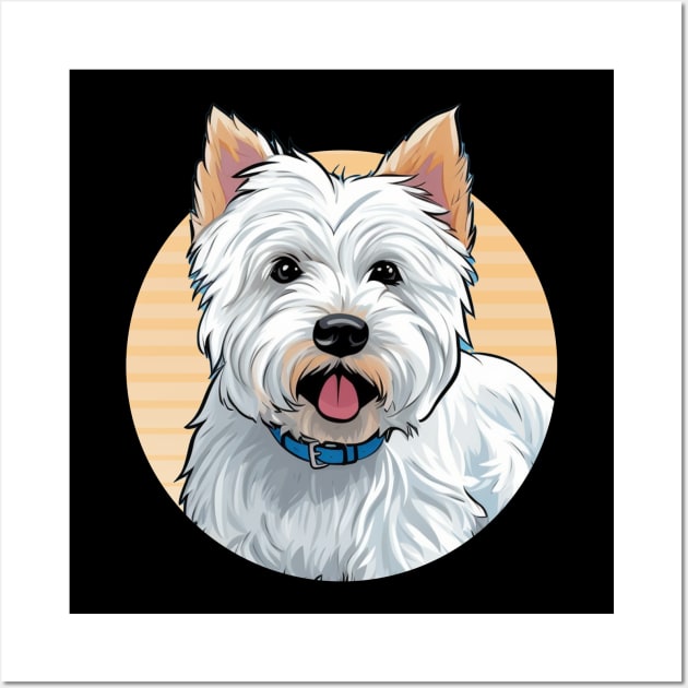 West Highland Terrier Tribute Westie Wall Art by GAMAS Threads